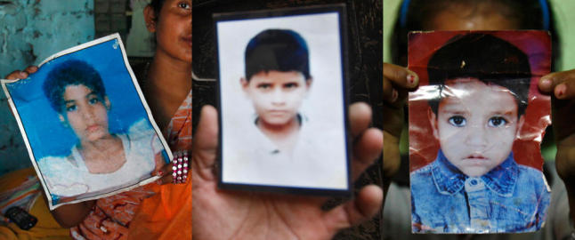 Hvert �ttende minutt forsvinner et barn i India.  Muskaan (3) er ett av dem