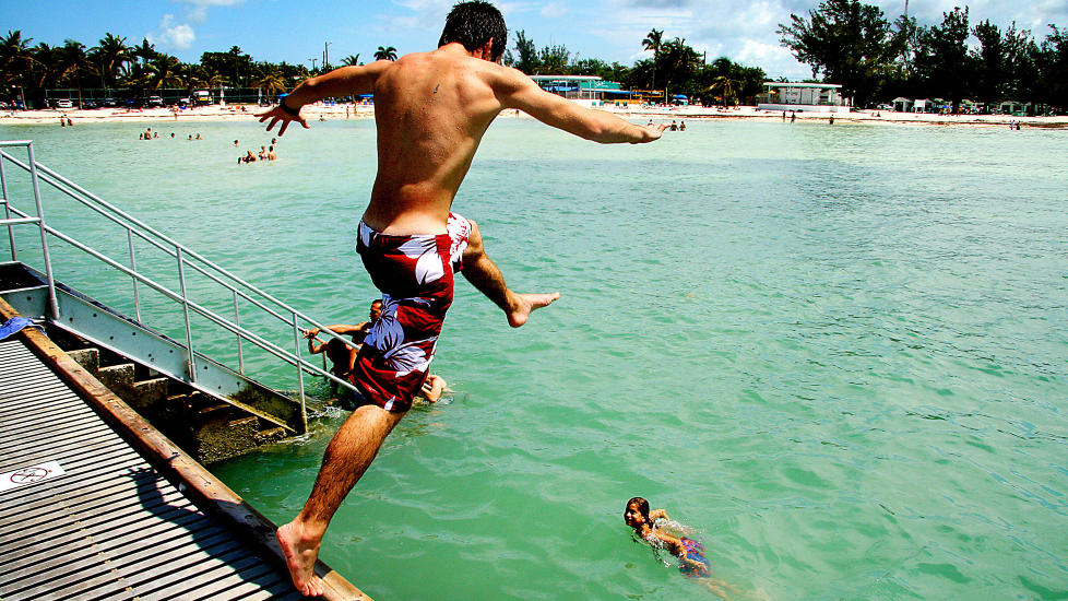  BADESTRENDER:  Florida har nok av badestrender, som her p� Key West. Foto: KIRSTEN M. BUZZI