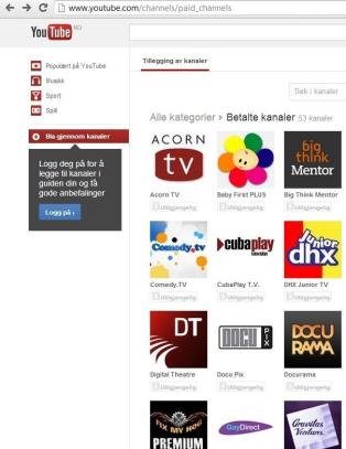 Youtube tar opp konkurransen med Netflix