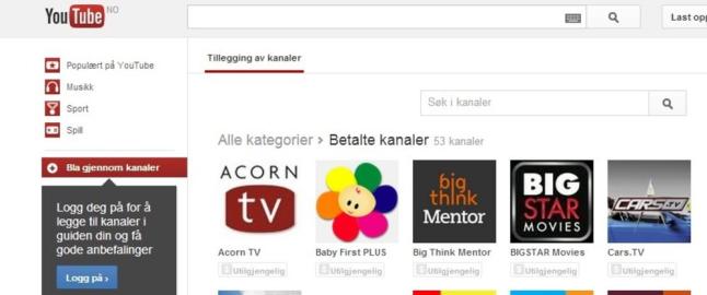 Youtube tar opp konkurransen med Netflix