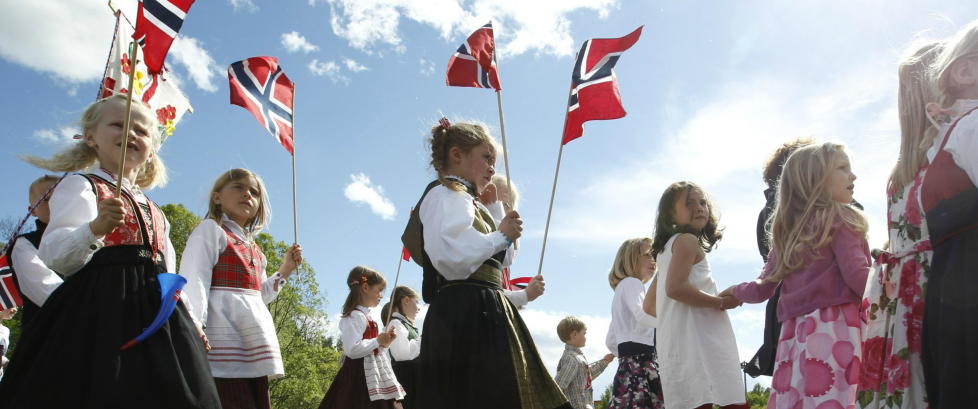 Sol og 20 grader p� 17. mai