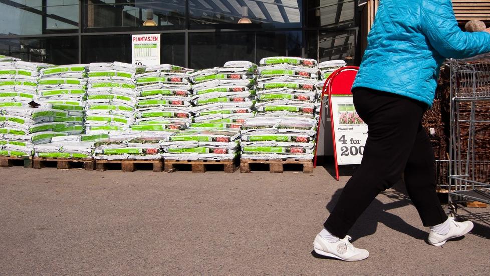 BILLIG HAGEJORD: Du kan f� mange sekker jord til en rimelig penge, men det er ikke sikkert du f�r mye for pengene. FOTO: Niklas Hart