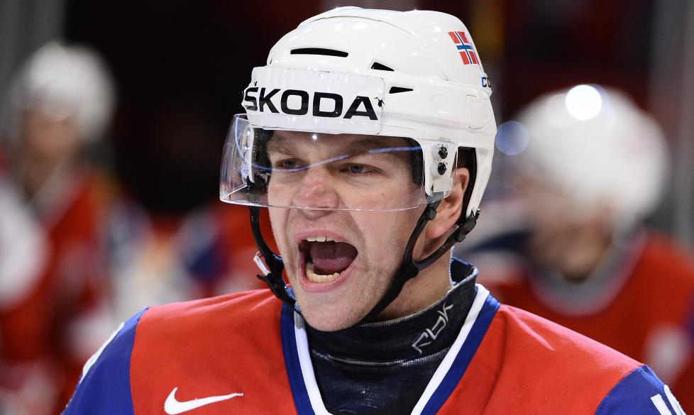  KRIGSBLIKKET:  Per-�ge Skr�der var klar for kamp, og sendte Norge opp i en 1-0 ledelse.Foto: CLAUDIO BRESCIANI / NTB scanpix