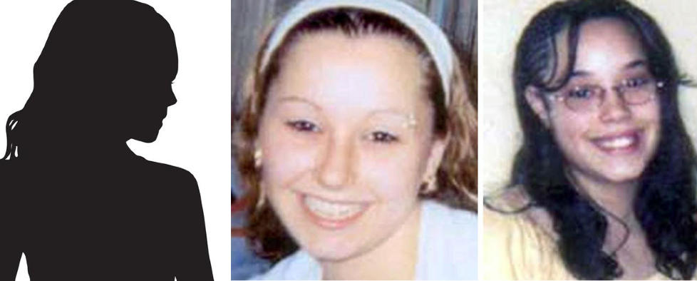 UTTALER SEG: De tre frigitte kvinnene i Cleveland, Michelle Knight, Amanda Berry (i midten) og Gina DeJesus (t.h.), uttaler seg via en pressemelding i ettermiddag. Foto: AP / NTB SCANPIX