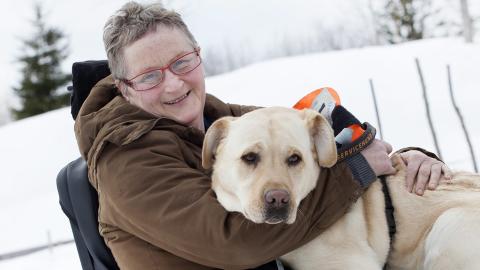 KJ�RLIGHET: Det er viktig med litt kos, selv om man er p� jobb!  FOTO: Anne Elisabeth N�ss