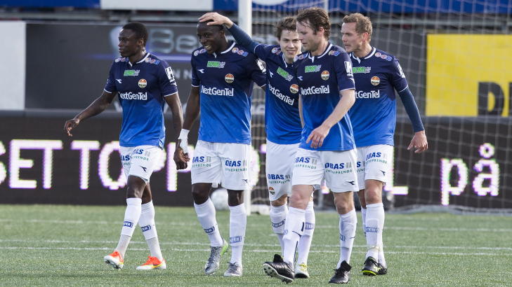  LETT MATCH:  Godset-spillerne fikk det enkelt hjemme mot Brann.
Foto: Berit Roald / NTB scanpix