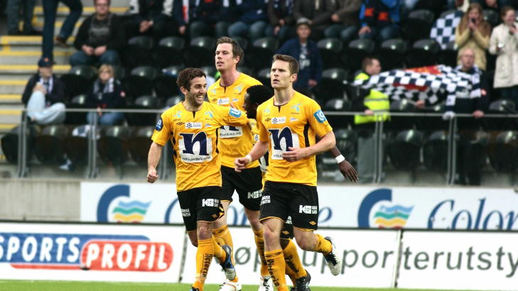 SCORET F�RST: Espen Hoff og Start scoret kampens f�rste m�l etter 26 minutter.
Foto: Tor Erik Schr�der / NTB scanpix