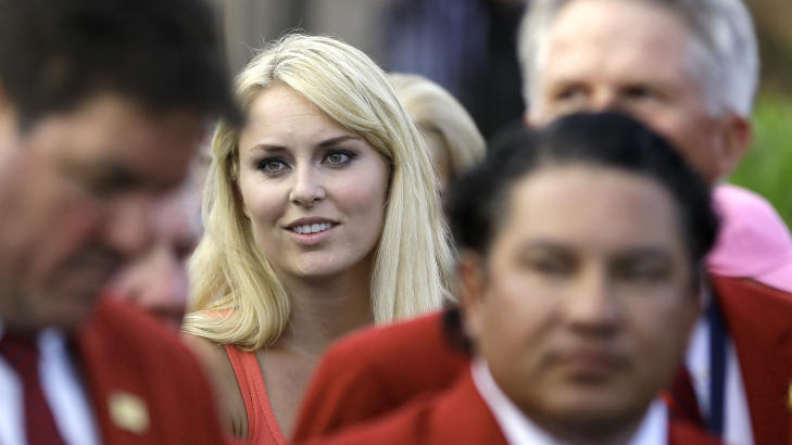 RINGSIDE:  Lindsey Vonn. FOTO: NTB Scanpix