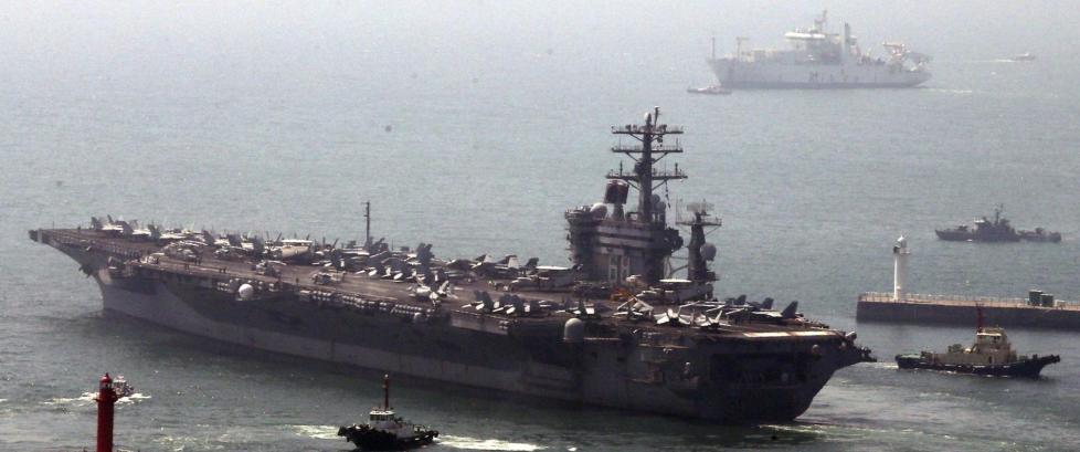 Provoserer Nord-Korea med et av verdens st�rste krigsskip