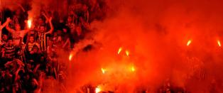 Fotballsupporter stukket ned 
p� bussholdeplass