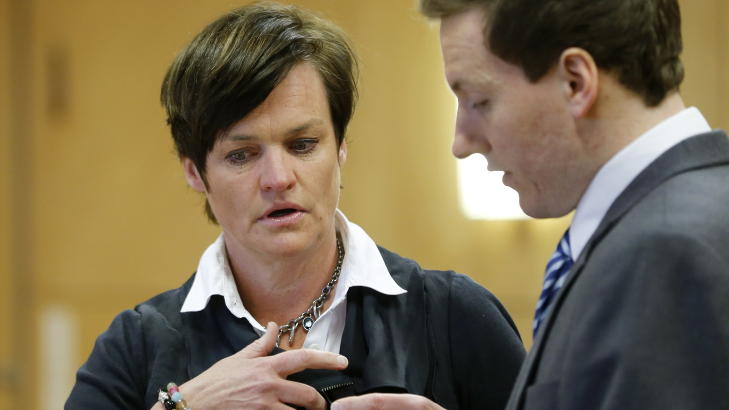  I RETTSSALEN:  Rune �ygards forsvarere er advokat Mette Yvonne Larsen (bildet) og advokatfullmektig Martin Eiebakke (bildet). Konstituert lagmann i saken er �rnulf R�hneb�k. Statsadvokaten i saken Thorbj�rn Klundseter. Jentas bistandsadvokat heter Nina Braathen Hjortdal. Foto: NTB Scanpix.