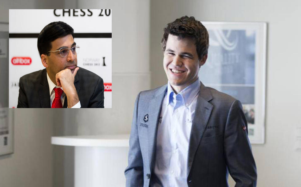 SKREMT: Kramnik tror Vishy Anand er nerv�s f�r m�tet med Magnus Carlsen i november. -Han er redd for han, sier Kramnik til PuneMirror.in. Foto: NTB Scanpix