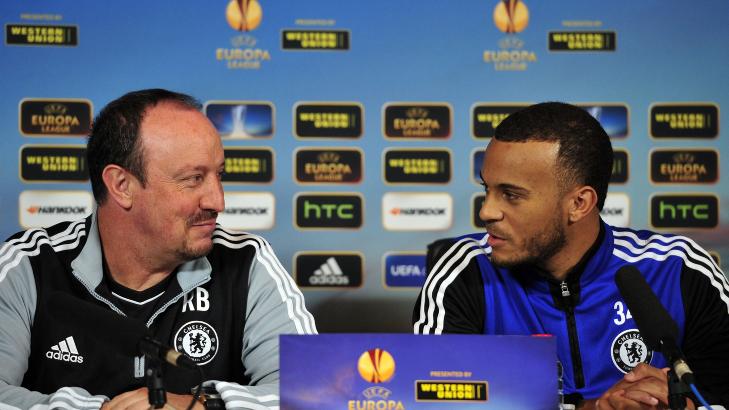  MED STIL:  Bertrand forteller at laget vil ta farvel med trener Rafa Benitez med stil, til tross for opp og ned-sesongen de har hatt under spanjolen. Foto: AFP PHOTO / GLYN KIRK / NTB Scanpix