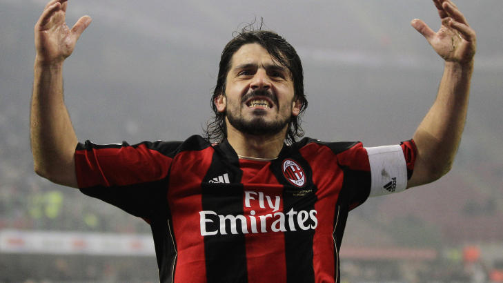MILAN-LEGENDE: Gennaro Gattuso. Foto: AP/Luca Bruno