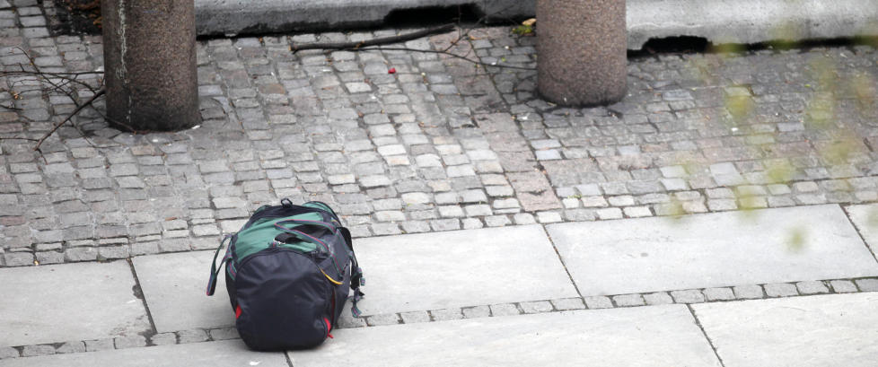 Bombegruppa undersøkte bag ved regjeringskvartalet