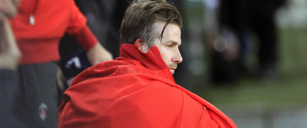 Kunstgressbane tvang Beckham til t�rev�tt farvel