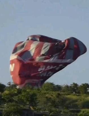 Styrtet i d�den da luftballonger krasjet