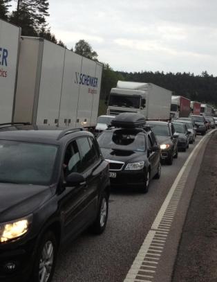 Hjem fra pinse i 5 km/t