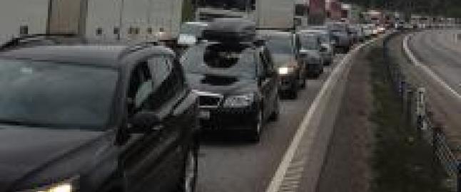 Hjem fra pinse i 5 km/t