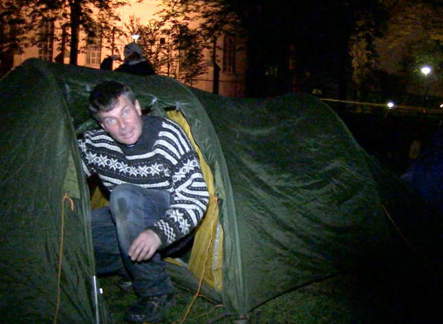 Slik opplevde prestene � sove ute i solidaritet for romfolket