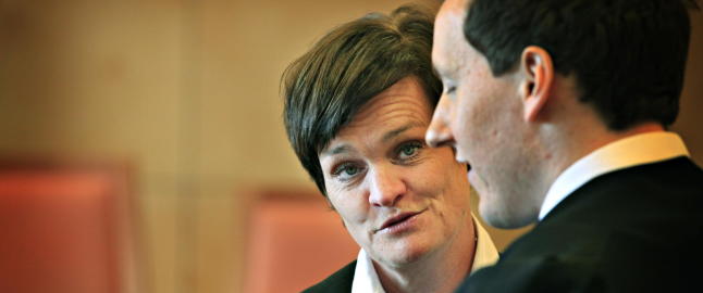 - Jeg tror aldri hun har sittet p� fanget mitt engang