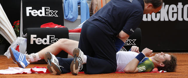Murray m� melde forfall grunnet ryggskade
