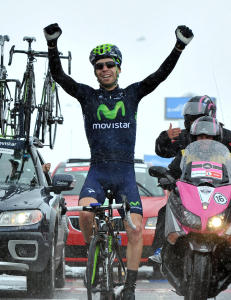 Visconti fullf�rte Movistar-hattrick