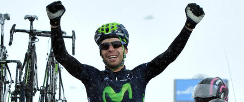 Visconti fullf�rte Movistar-hattrick