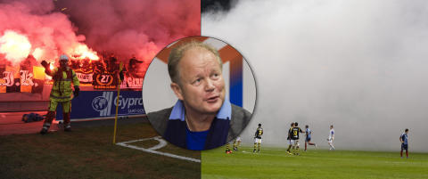 AIK-supporterne r�ykla H�gmos derbydebut