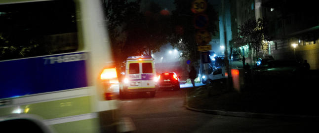 Satte fyr p� politistasjon