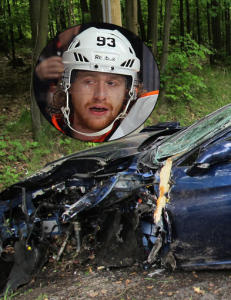 Ishockeystjerne smadret Ferrari i stygg kollisjon