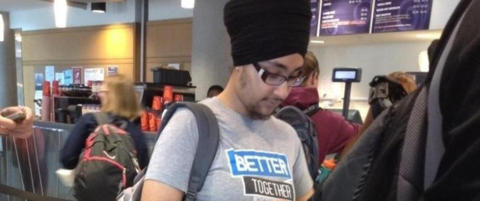 La ut bilde av intetanende sikh-kvinne p� internett