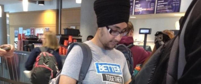 La ut bilde av intetanende sikh-kvinne p� internett