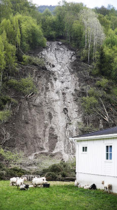 Faren over ved demning i Eidsvoll