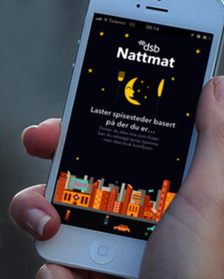 KEBAB-APP: Mot brann. Foto: DSB KEBAB-APP: Mot brann. Foto: DSB