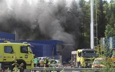 Fryktet eksplosjon etter storbrann i Trondheim