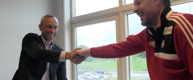 - Jeg lekte meg med Lars på landslagstrening i alle år