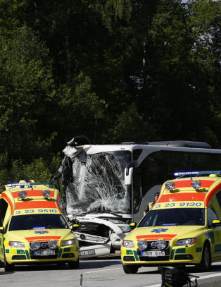 Stor trafikkulykke �st for �rebro