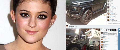 Kardashian-søster (15) tok med millionbilen på spa