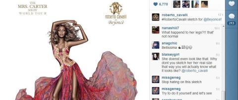 Stjernedesigner får kritikk for Beyonce-skisse