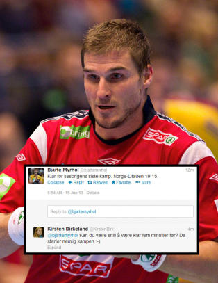 Helt sikker p� tidspunktet for kampstart, Myrhol?