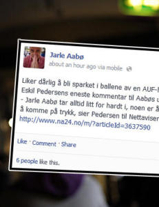 «Liker dårlig å bli sparket i ballene av en AUF-homse»