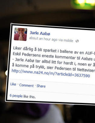 «Liker dårlig å bli sparket i ballene av en AUF-homse»