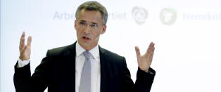 Stoltenberg m�ter pressen for f�rste gang etter operasjonen