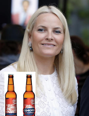 Mette-Marit får ølmerke oppkalt etter seg - sensureres i Norge