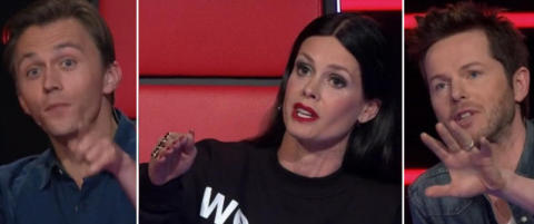 Her ryker «The Voice»-mentorene i tottene på hverandre for første gang