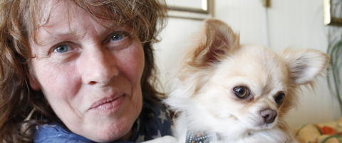 - Hun var livredd. En mer forskremt hund har jeg vel aldri sett