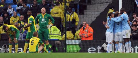 Syv forskjellige målscorere da City fornedret Norwich på 70 minutter