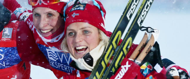 Johaug overrasket seg selv underveis på stafetten