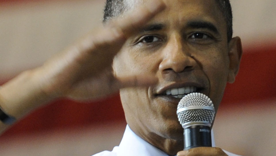 LEDER KLART:  Barack Obama har god margin til rivalen John McCain. Foto: SCANPIX/AFP PHOTO/Emmanuel Dunand